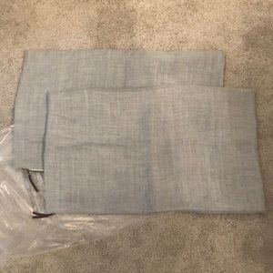 Pottery Barn pillow covers (2) 16x26”. 100% linen